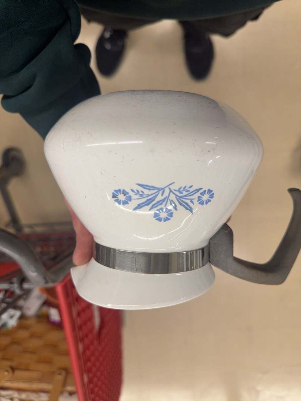 CorningWare Cornflower Blue Percolator Coffee Pot